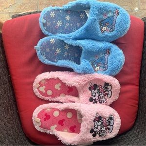 Women’s Disney slippers bundle Eeyore &Mikey &Minnie